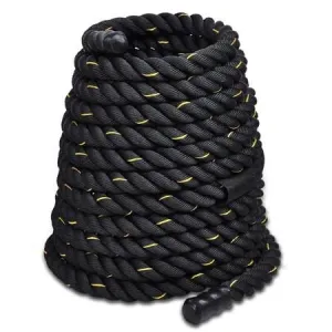 1.5"x40' Poly Undulation Battling Workout Rope Black