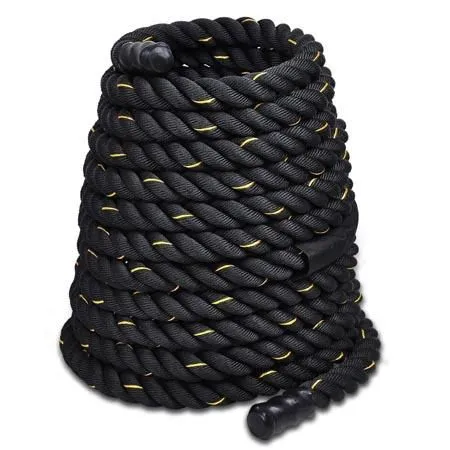1.5"x40' Poly Undulation Battling Workout Rope Black