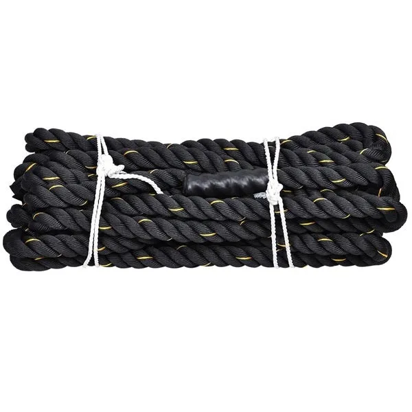 1.5"x50' Poly Undulation Battling Workout Rope Black