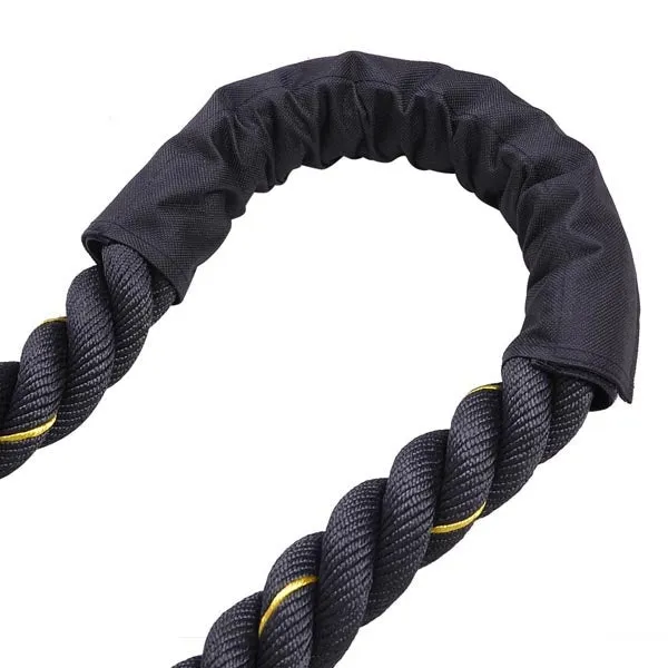 1.5"x50' Poly Undulation Battling Workout Rope Black