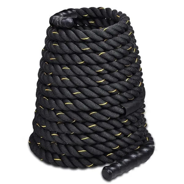 1.5"x50' Poly Undulation Battling Workout Rope Black