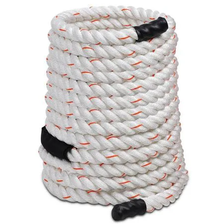 1.5"x50' Poly Undulation Battling Workout Rope White