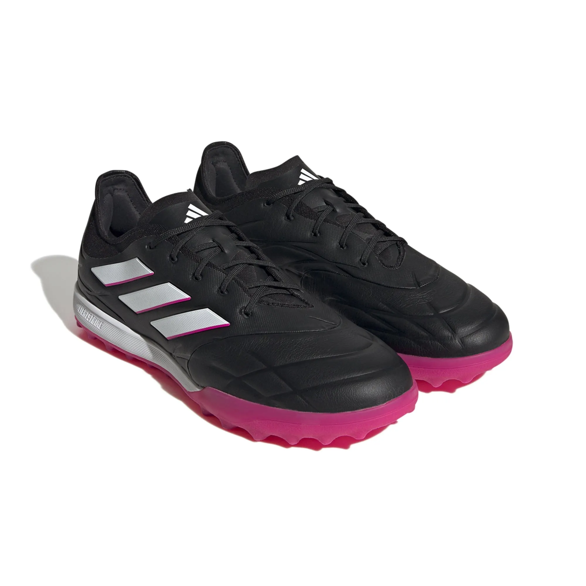 adidas Copa Pure.1 TF Turf Soccer Shoes - Black/Metalic/Pink