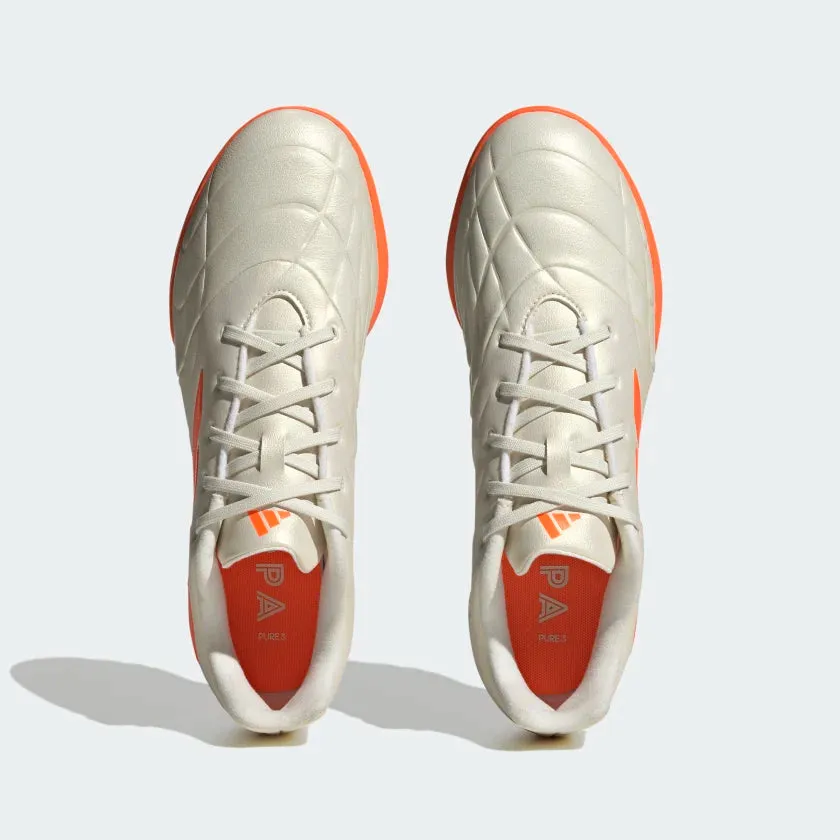 adidas Copa Pure.3 TF Turf Soccer Shoes - Off White / Team Solar Orange / Off White