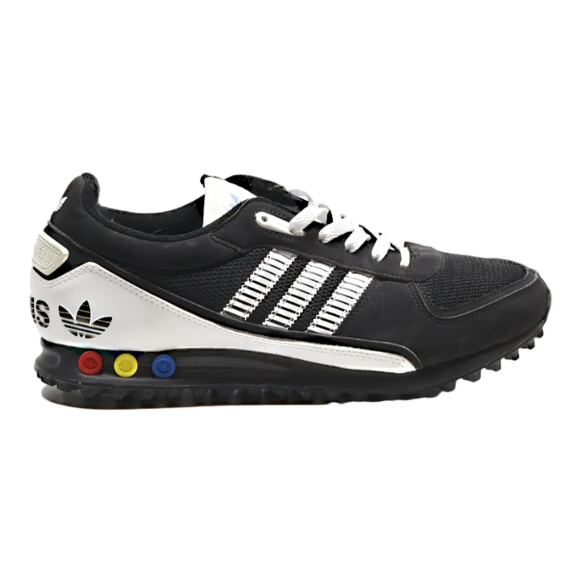 ADIDAS LA Trainer 2 'Black White' Sneaker Trainers Black Synthetic Mens UK 9.5