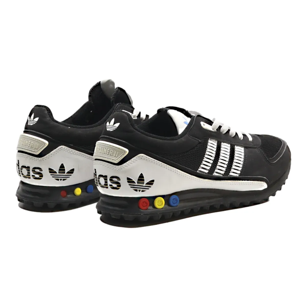 ADIDAS LA Trainer 2 'Black White' Sneaker Trainers Black Synthetic Mens UK 9.5