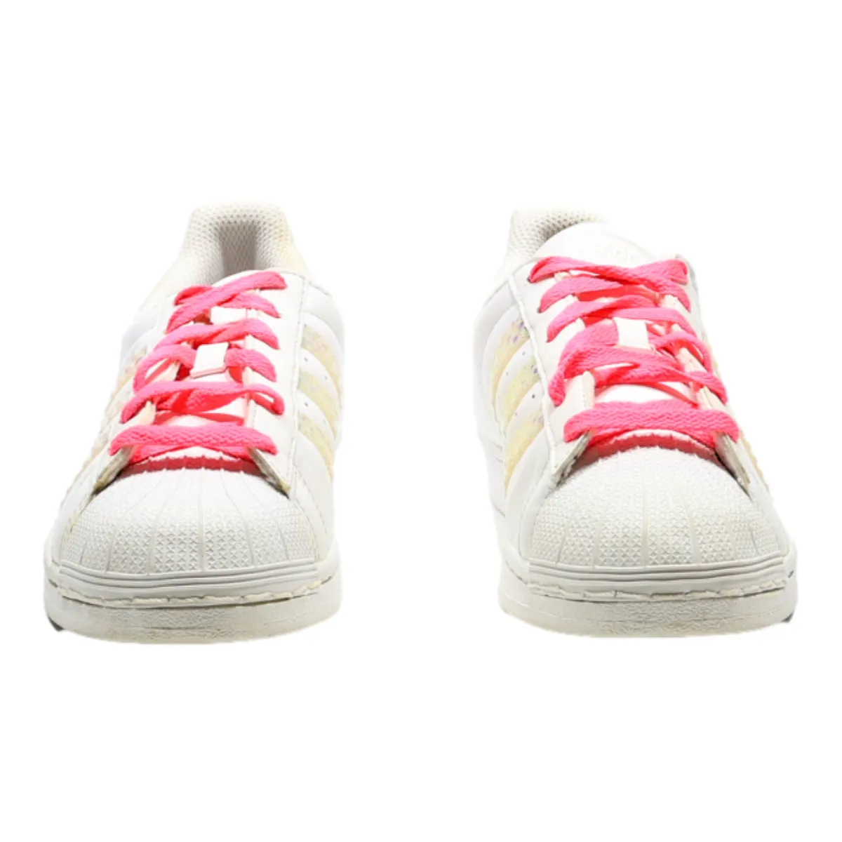 ADIDAS Sneaker Trainers White Synthetic Girls UK 4