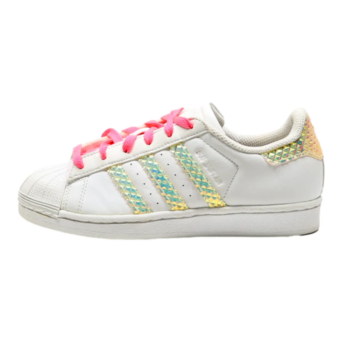 ADIDAS Sneaker Trainers White Synthetic Girls UK 4