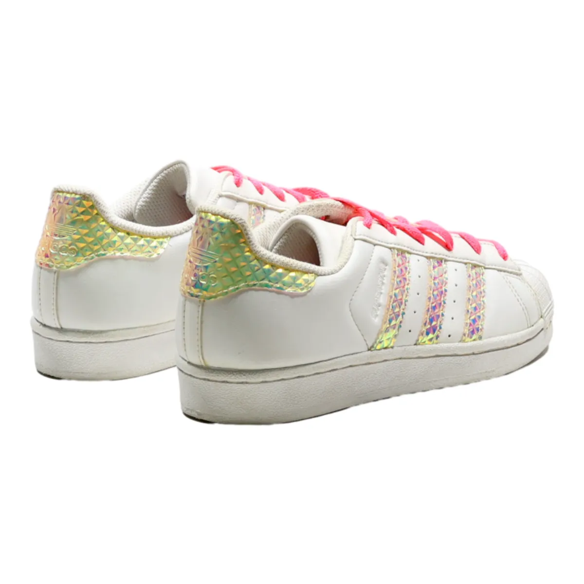 ADIDAS Sneaker Trainers White Synthetic Girls UK 4