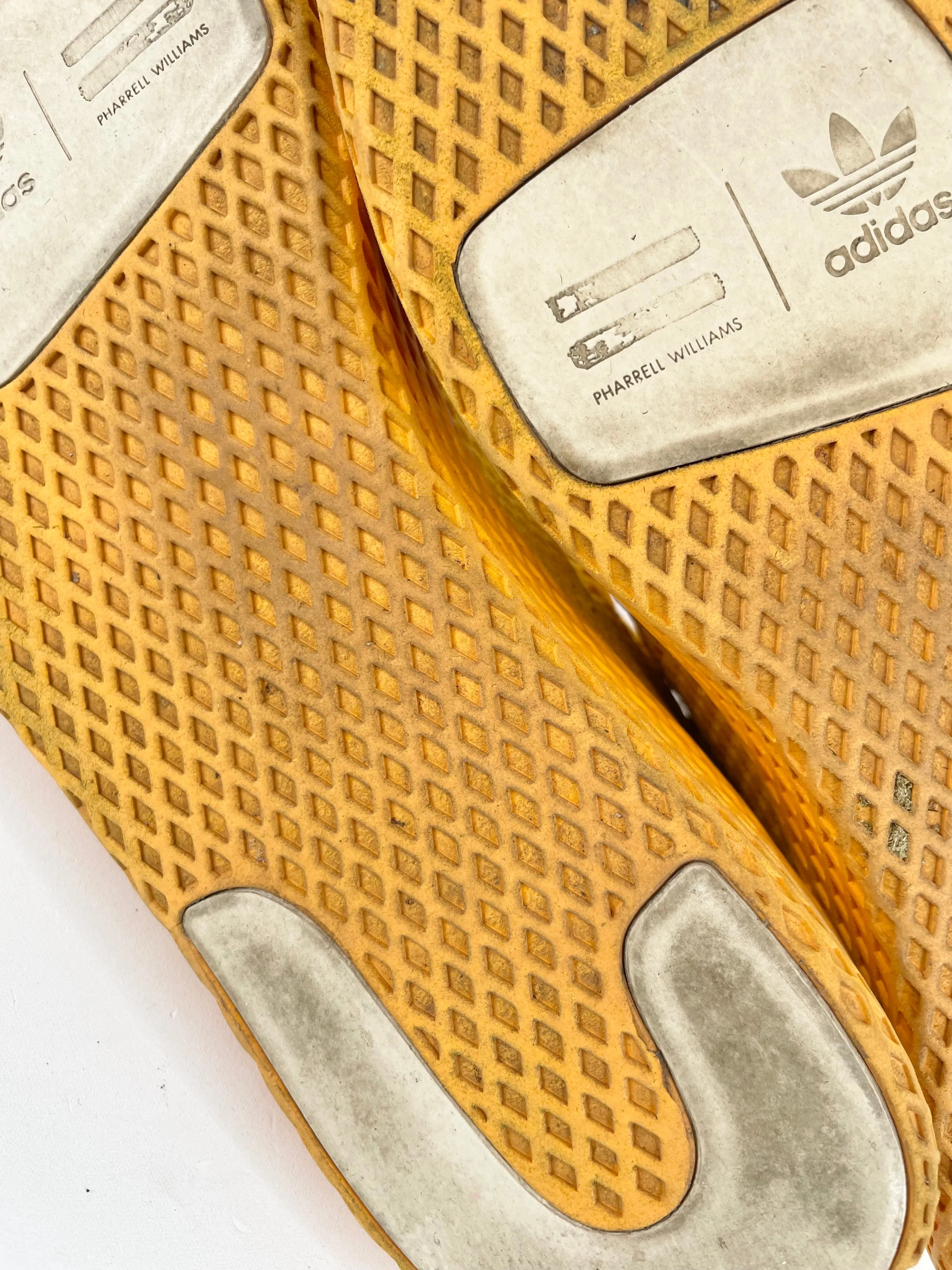 Adidas x Pharrell Williams Tennis Hu Gold Sneakers - 9.5