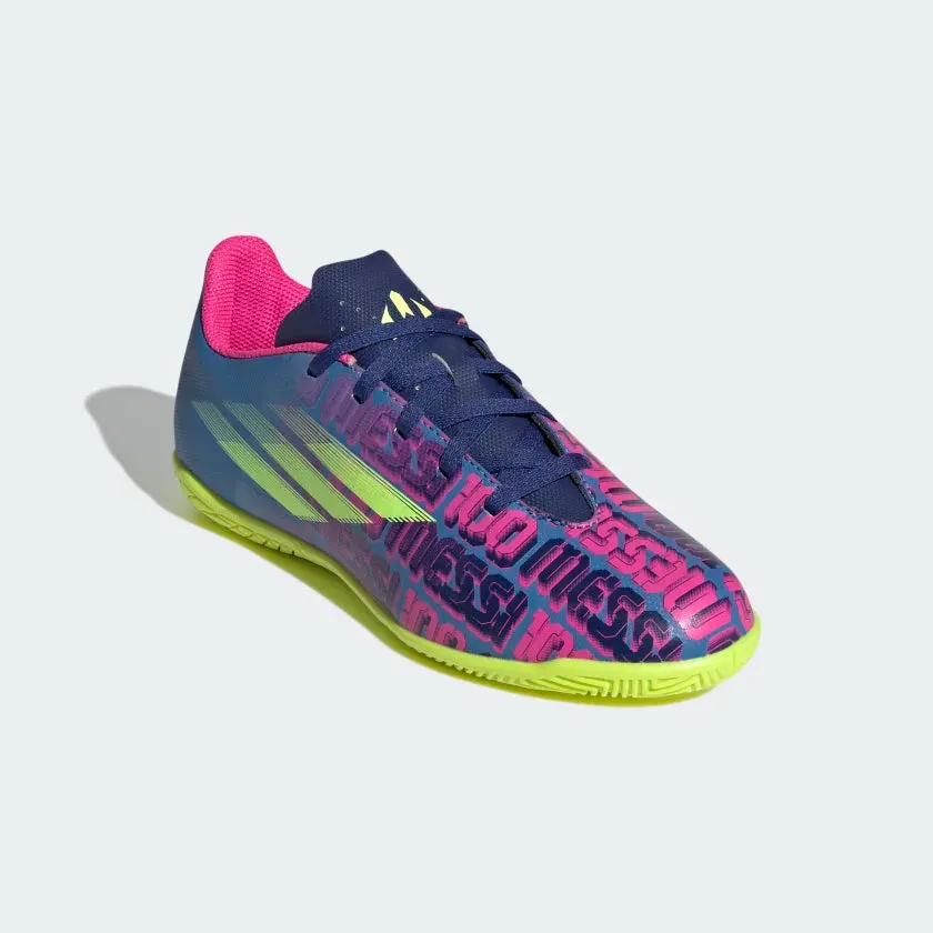 Adidas X Speedflow Messi.4 Turf Boots Kids shoes - Victory Blue /Shock Pink /Solar Yellow