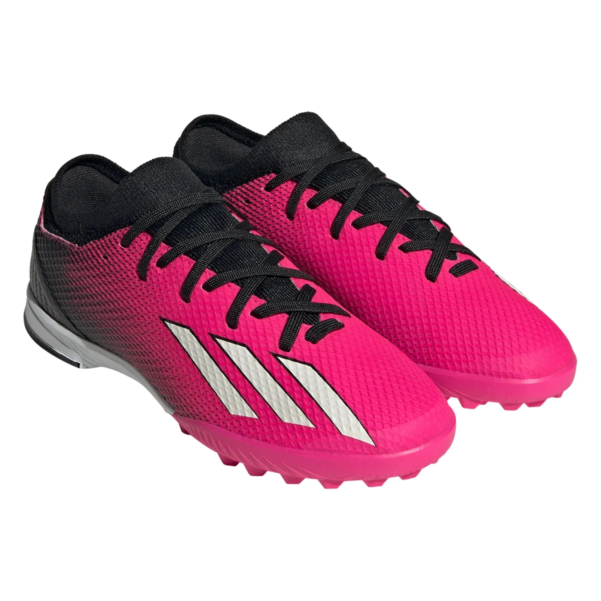 adidas X Speedportal.3 TF Junior Artificial Turf Soccer Cleats - Pink/Metallic/Black