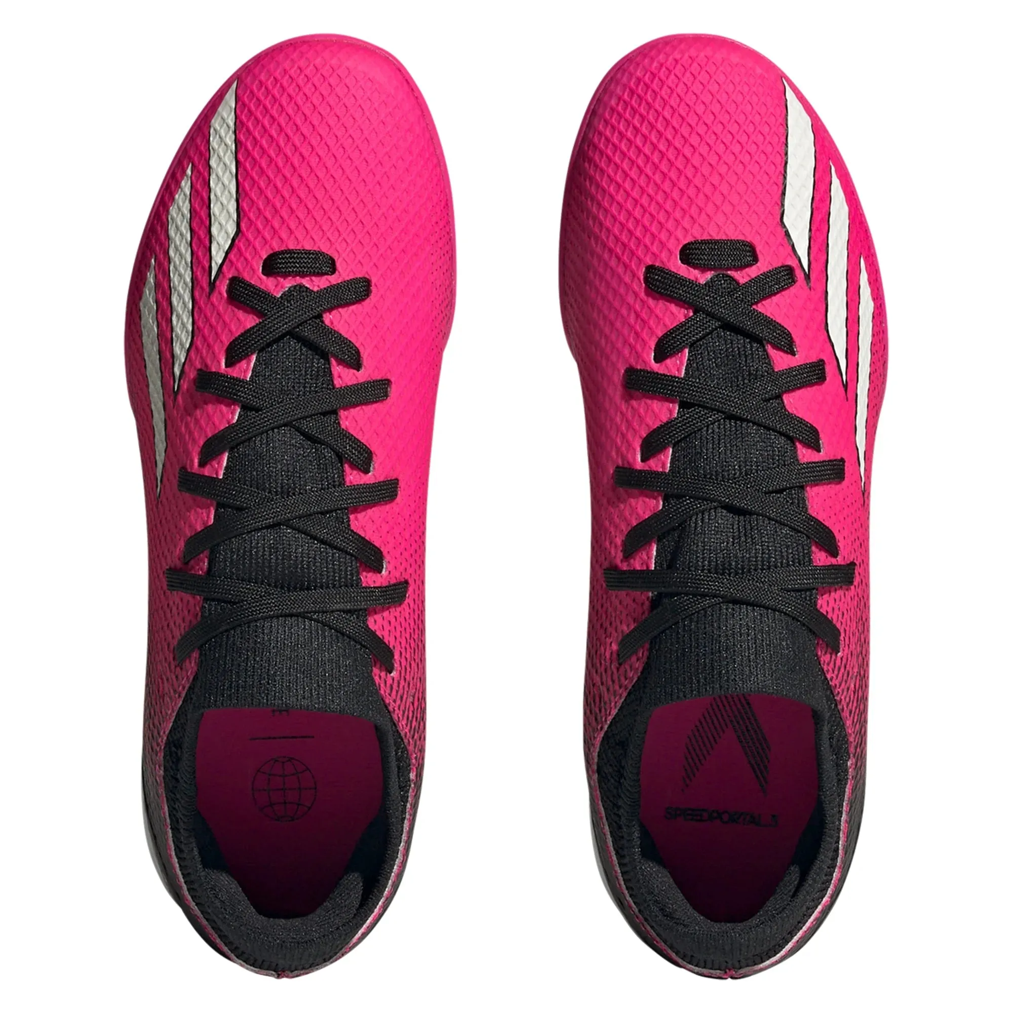 adidas X Speedportal.3 TF Junior Artificial Turf Soccer Cleats - Pink/Metallic/Black
