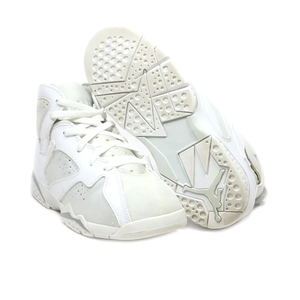 Air Jordan Retro Bp Sneakers Leather White Colour For Kids