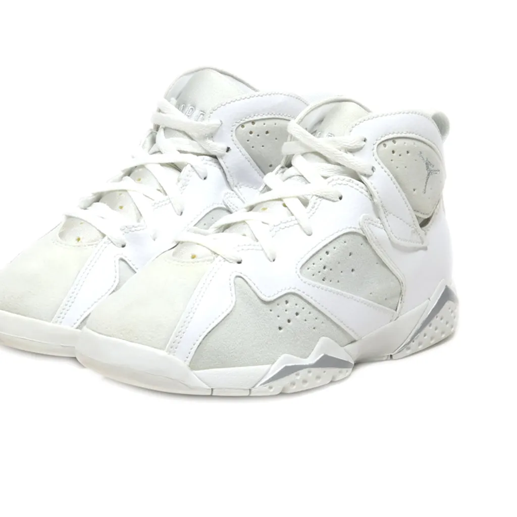 Air Jordan Retro Bp Sneakers Leather White Colour For Kids