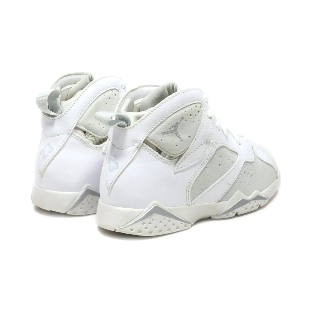 Air Jordan Retro Bp Sneakers Leather White Colour For Kids