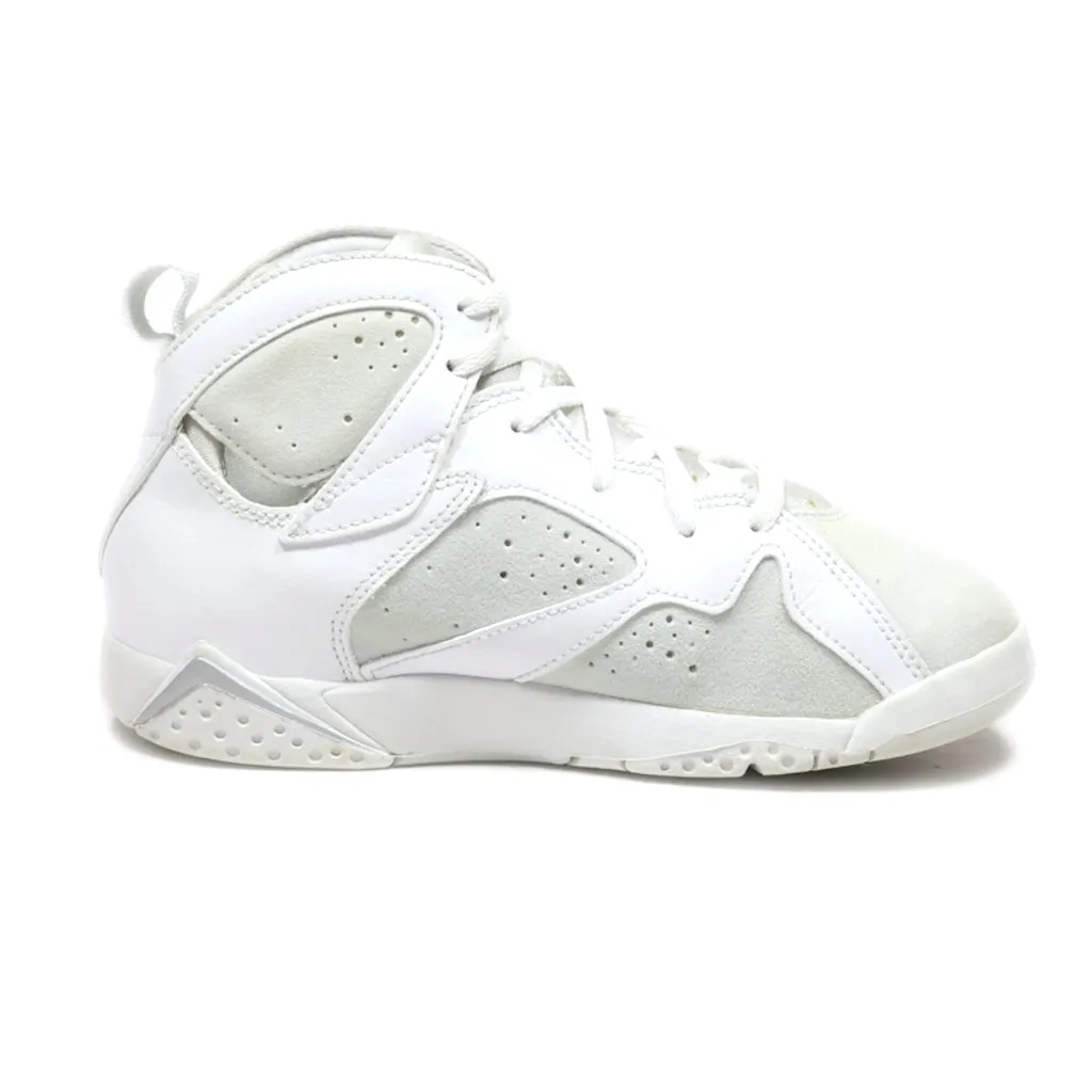 Air Jordan Retro Bp Sneakers Leather White Colour For Kids