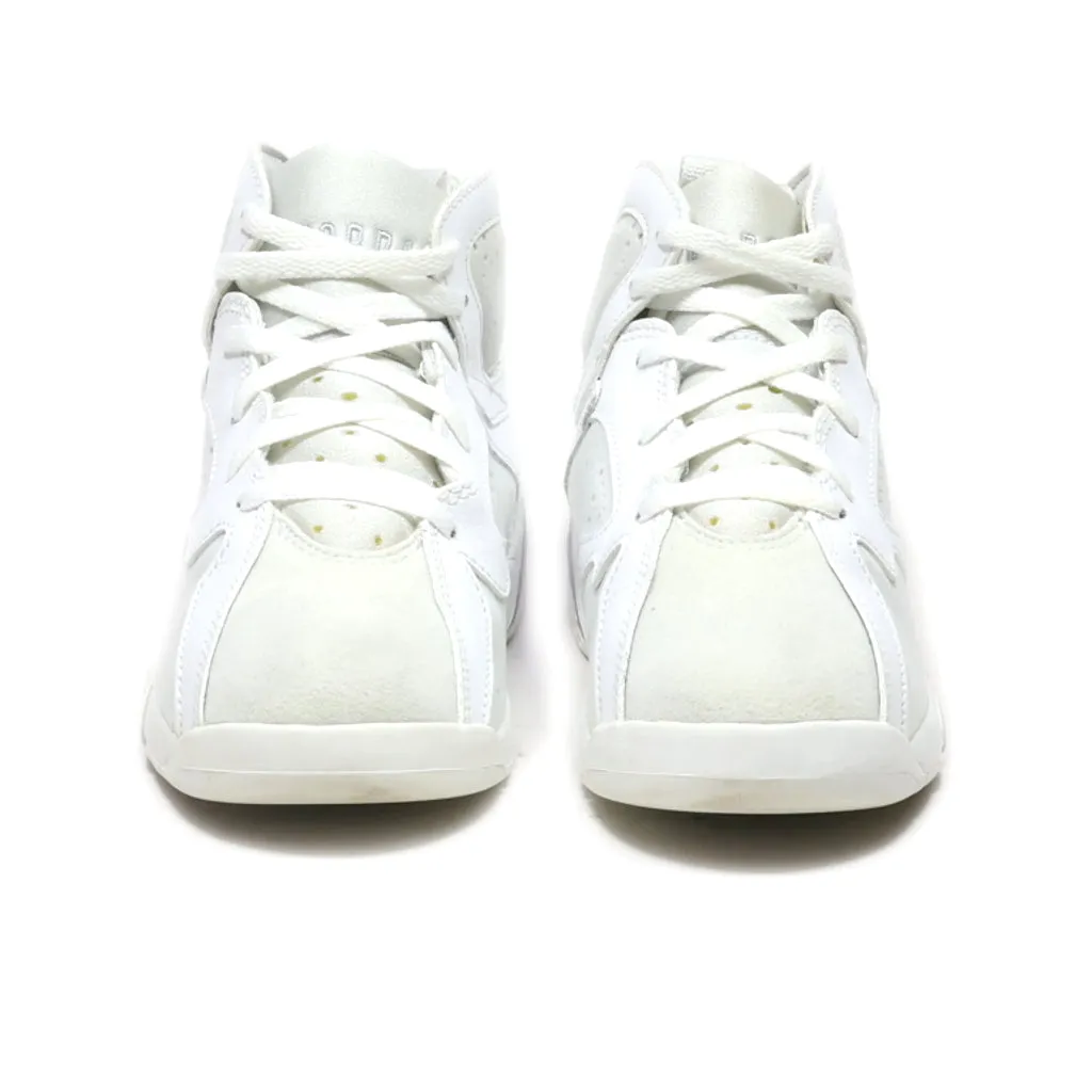 Air Jordan Retro Bp Sneakers Leather White Colour For Kids