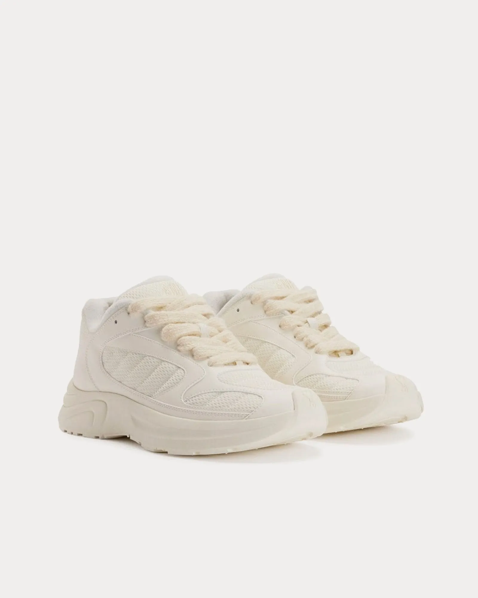 Ami Sn2023 Off White Low Top Sneakers