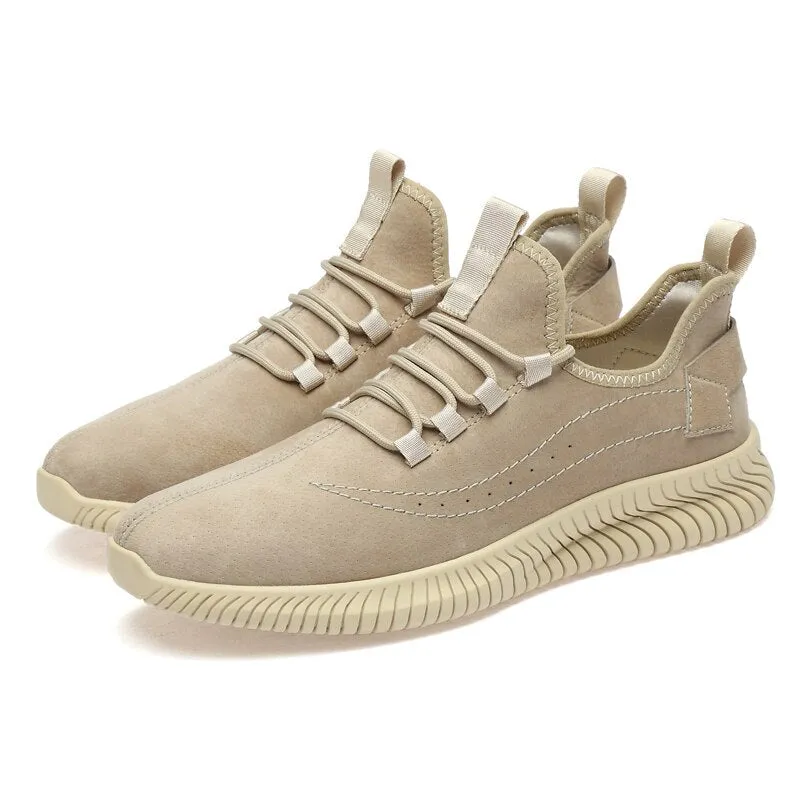 Angelo Ricci™ Designer Trendy Suede Lightweight Sneakers