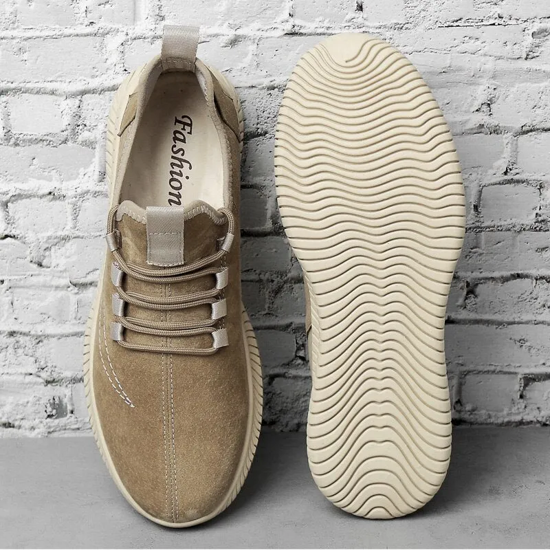 Angelo Ricci™ Designer Trendy Suede Lightweight Sneakers