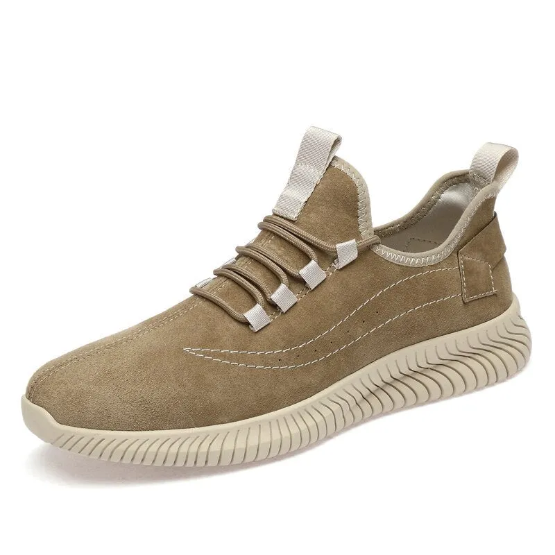Angelo Ricci™ Designer Trendy Suede Lightweight Sneakers