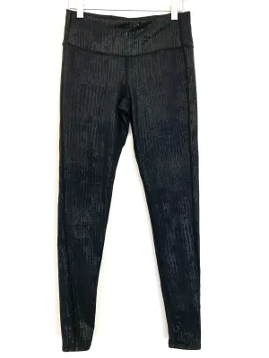 Athleta Black Metallic Crop Pants- Size S
