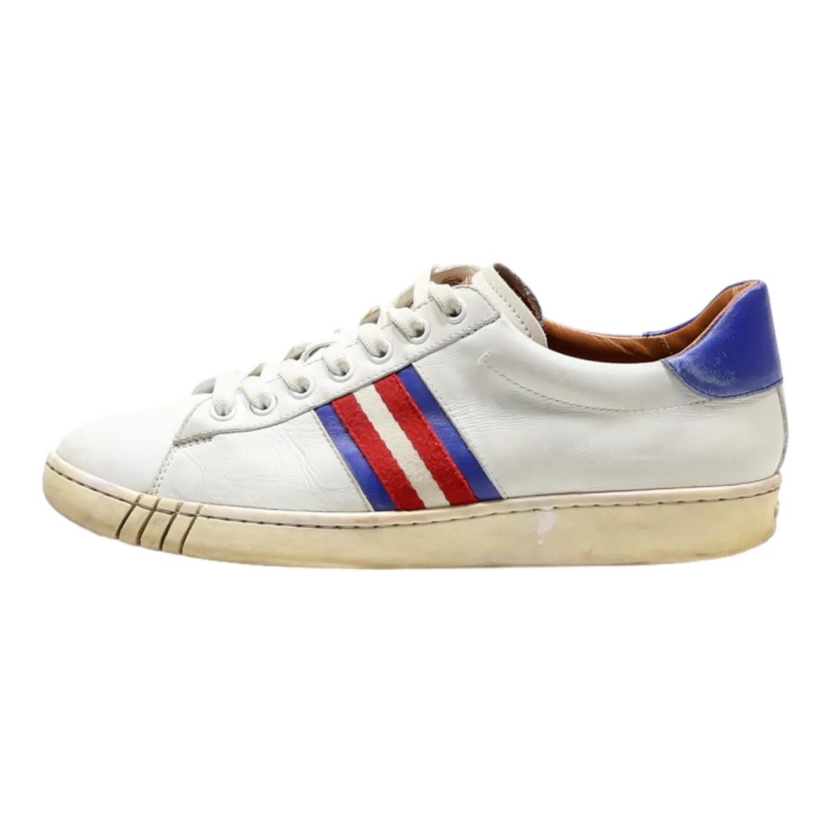 BALLY Sneaker Trainers White Synthetic Mens UK 7.5