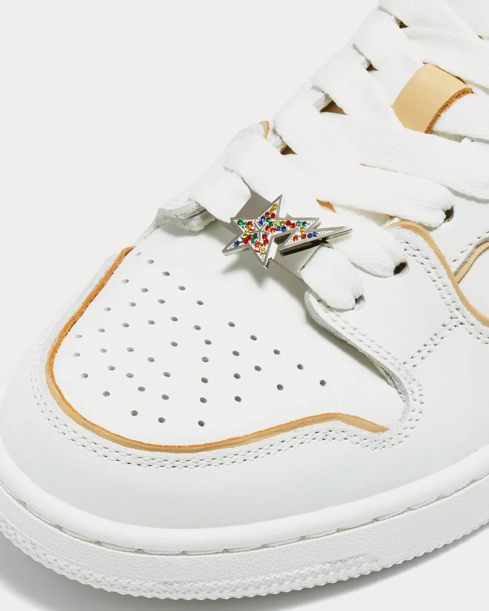Bape Sk8 Sta Rainbow White Low Top Sneakers