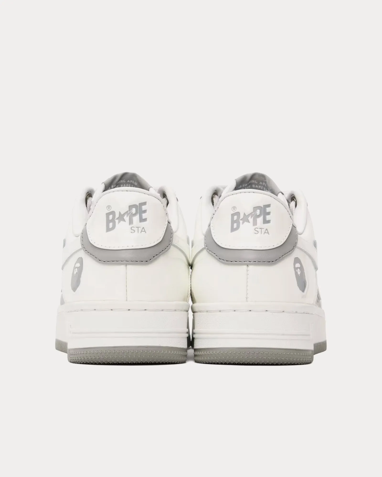 Bape Sta #6 White / Grey Low Top Sneakers
