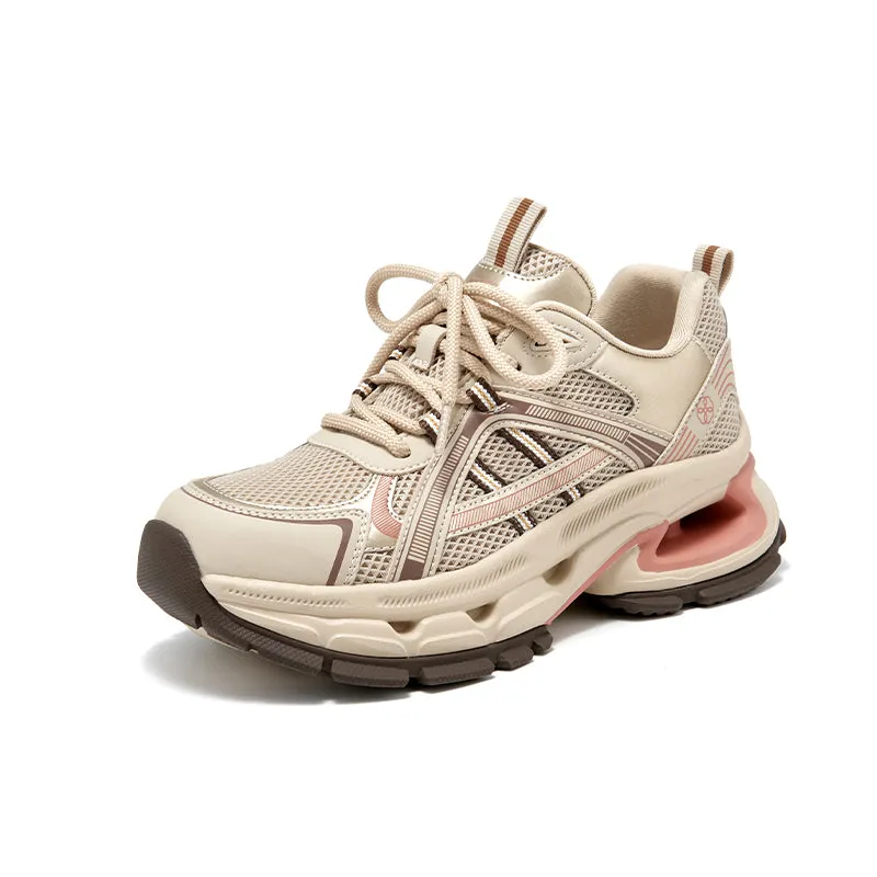 BeauToday Non-slip Womens Chunky Sneskers Fashion Casual Round Toe Breathable Walking Sneakers