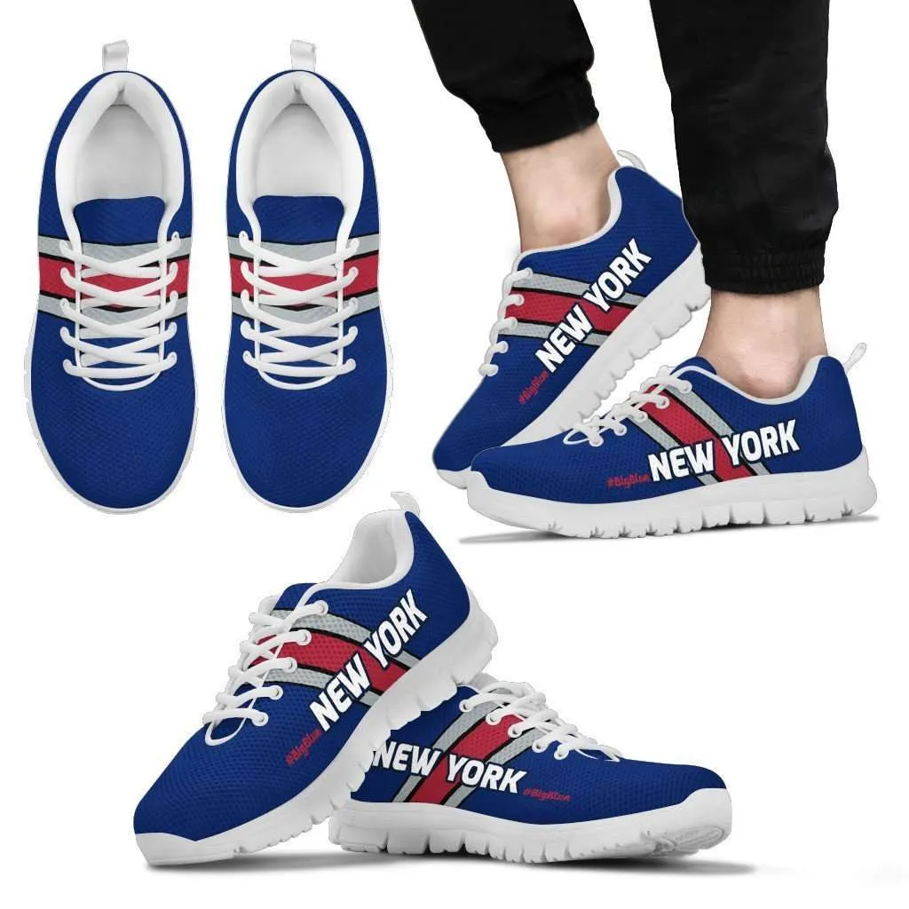 #BigBlue New York Fan Mesh Fabric Running Shoes