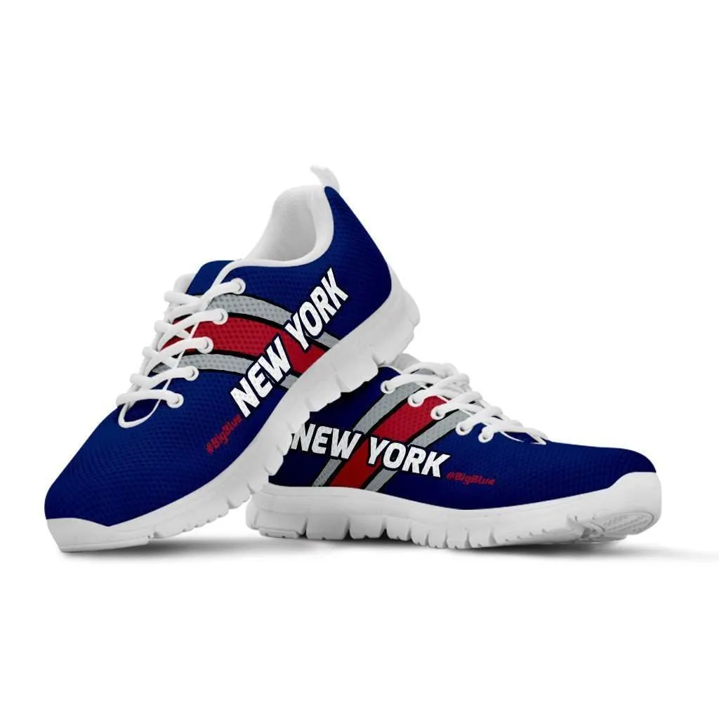 #BigBlue New York Fan Mesh Fabric Running Shoes
