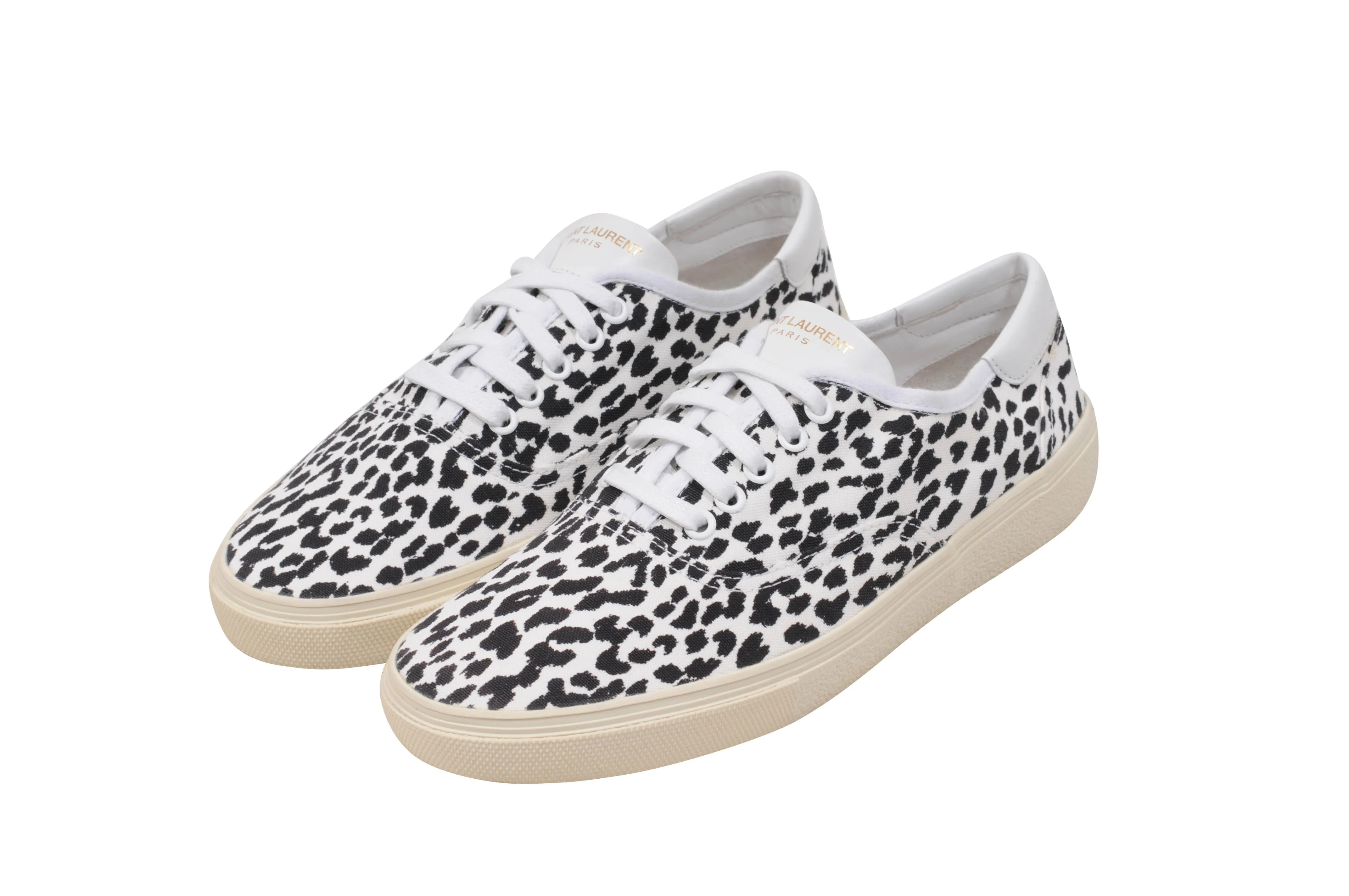 Black White Baby Cat Low Top Skate Sneakers