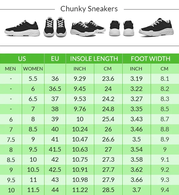 Bohemian Pattern Chunky Sneakers