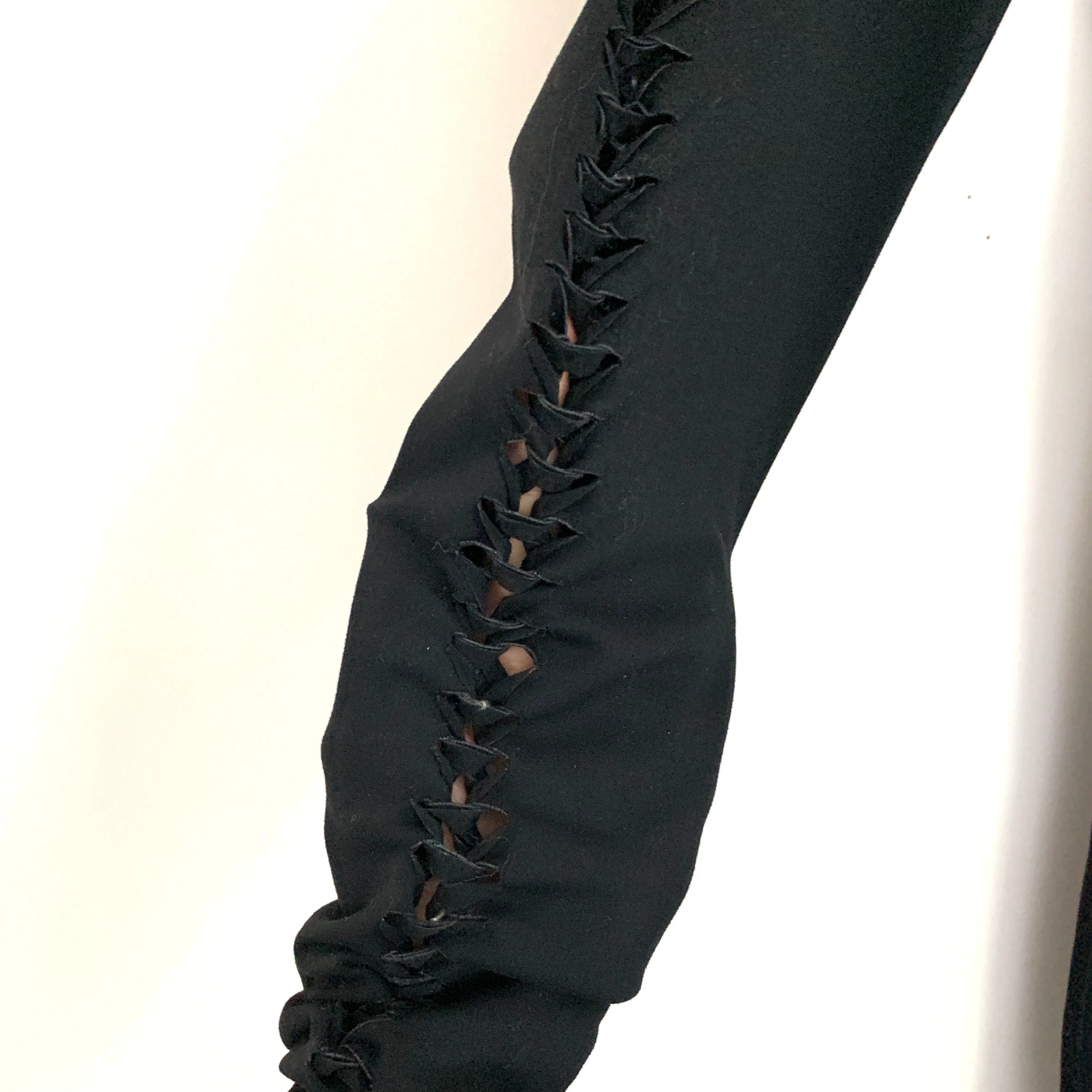 Carbon38 Black Workout Pants with Lace Up Side- Size~ S (Inseam 27”)