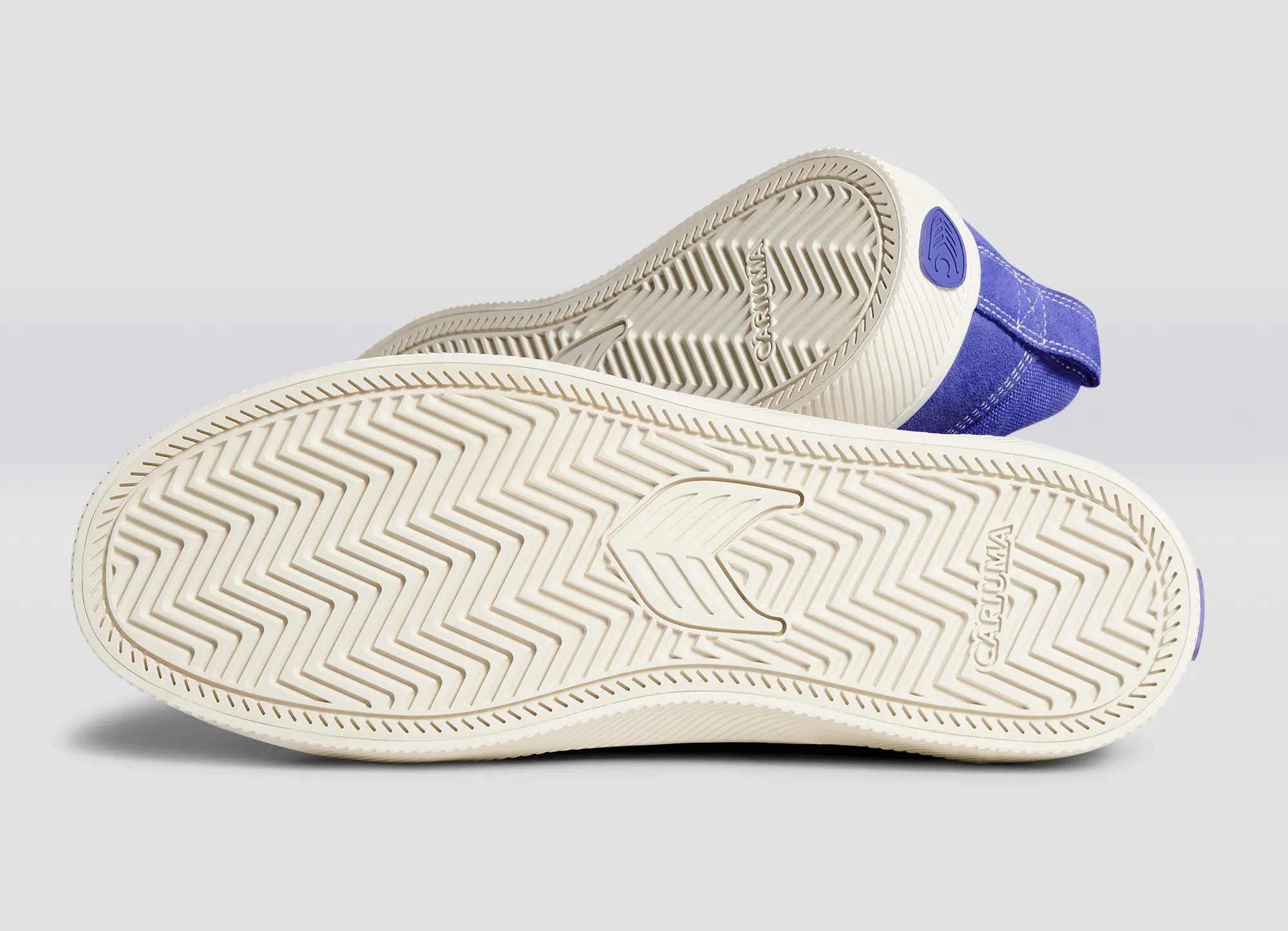 CATIBA PRO Low Pantone Very Peri Suede and Canvas Contrast Thread Ivory Logo Sneaker Men