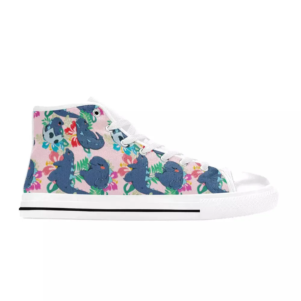 Chibi Godzilla King of the Monsters Shoes High Top Sneakers for Kids and Adults