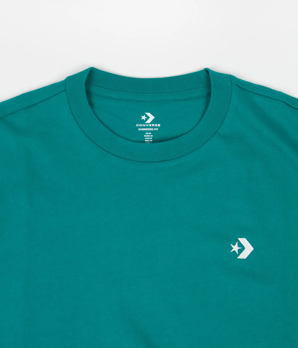 Converse Star Chevron Embroidered Oversized T-Shirt - Malachite