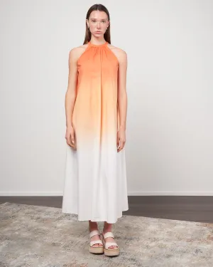 cotton ombre dress - 518 cantaloupe
