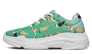 Cow Lovers Chunky Sneakers