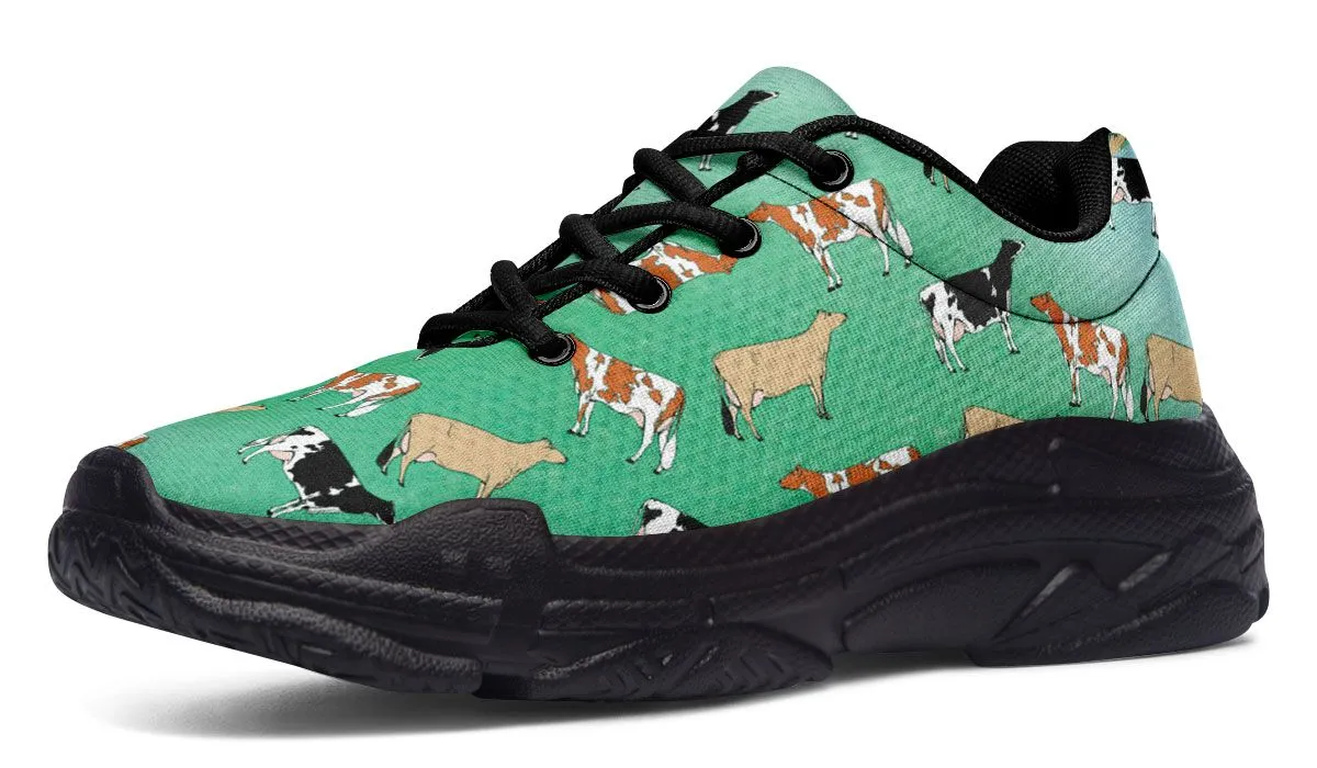 Cow Lovers Chunky Sneakers