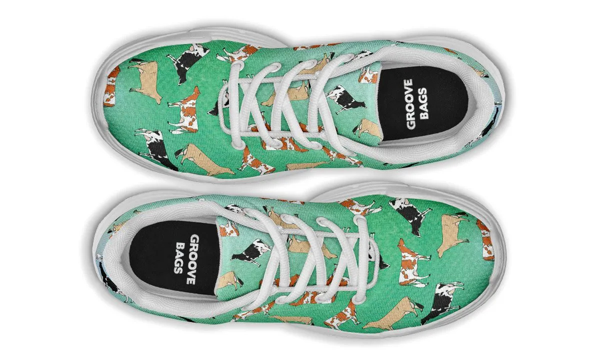 Cow Lovers Chunky Sneakers