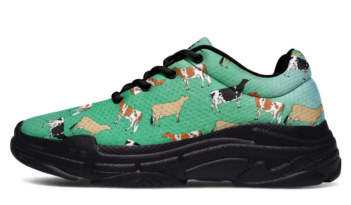 Cow Lovers Chunky Sneakers
