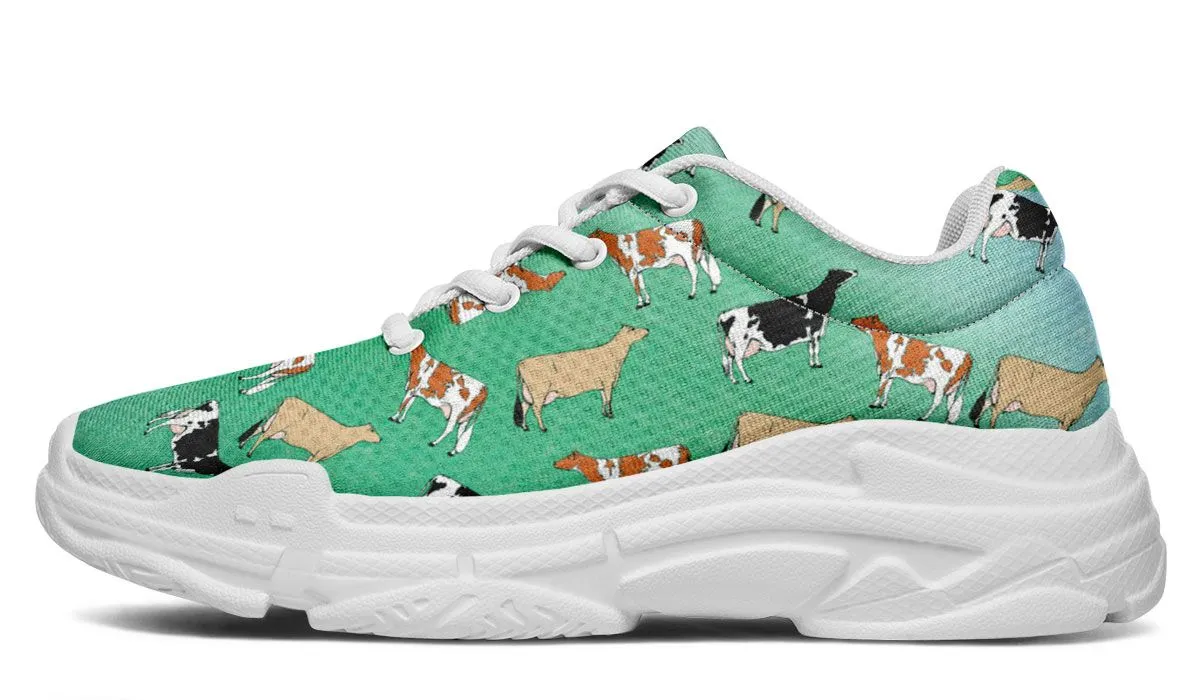Cow Lovers Chunky Sneakers