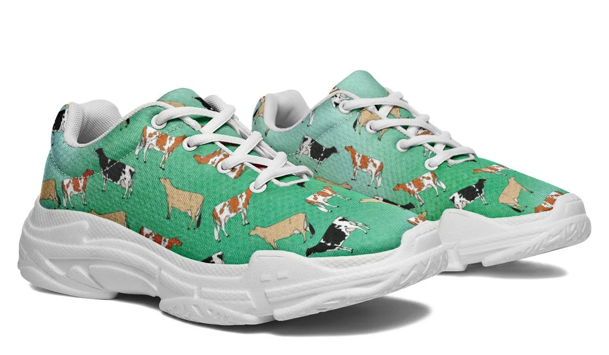 Cow Lovers Chunky Sneakers