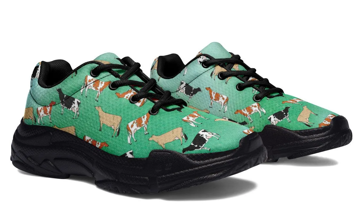 Cow Lovers Chunky Sneakers