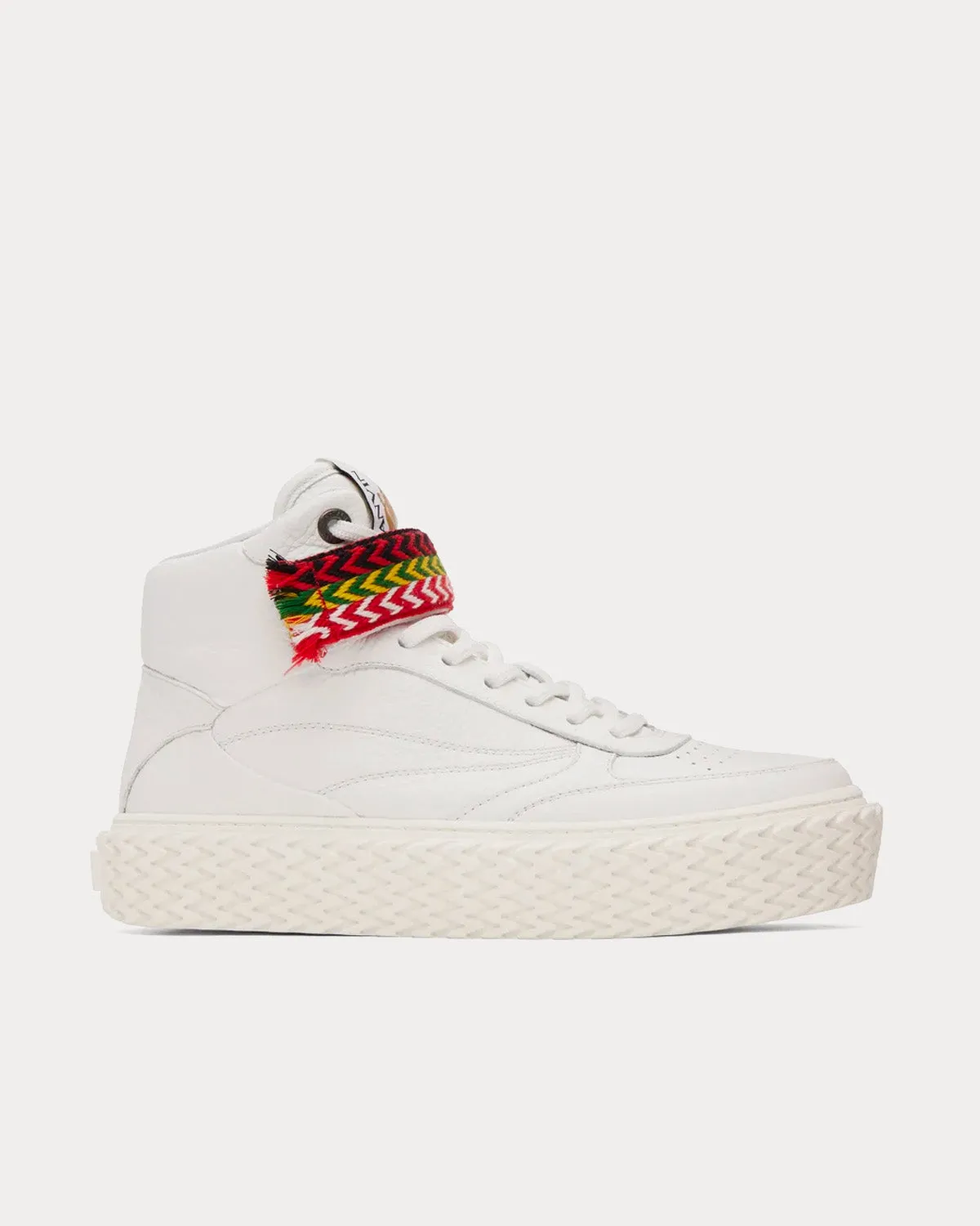 Curbies Leather White High Top Sneakers