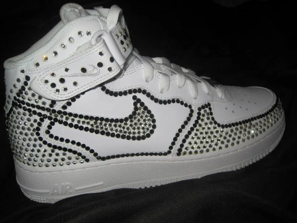 Custom Two Tone Nike Air Force One Sneakers
