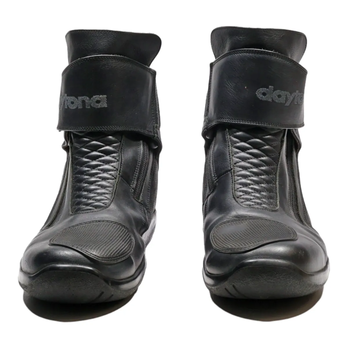 DAYTONA Biker Boots Black Leather Mens UK 9.5